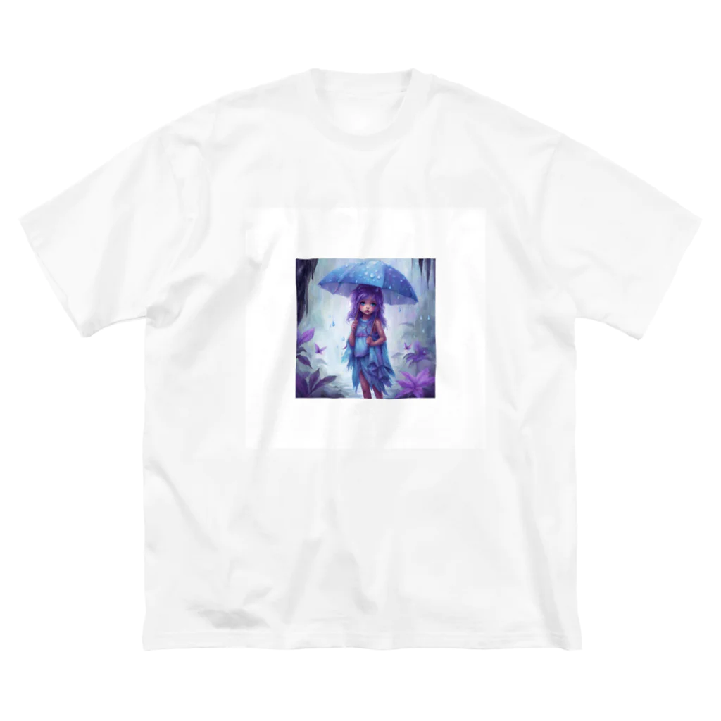 ウィリーの雑貨屋さんのAlone in the Purple Rain ビッグシルエットTシャツ