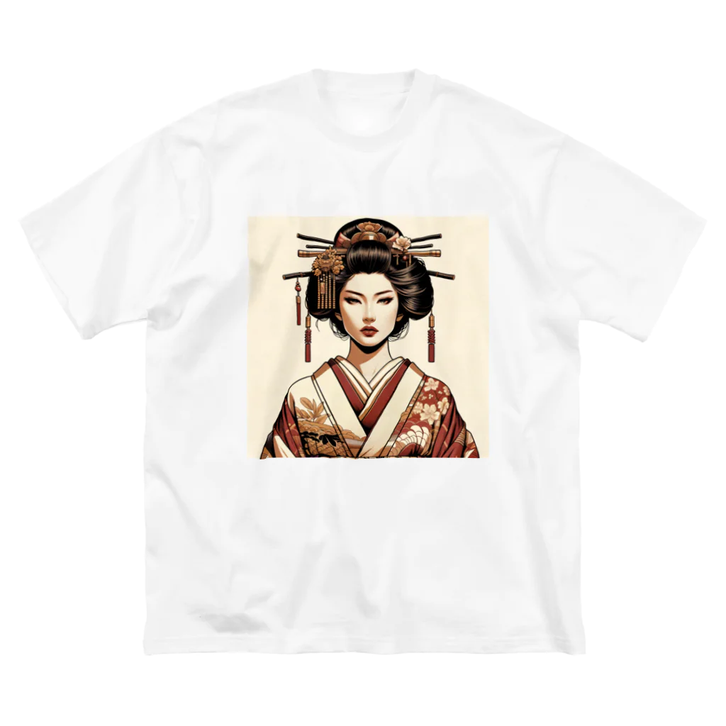 Emerald Canopyの和の粋を纏う、優美な姿Elegance in tradition, a vision of grace. Big T-Shirt