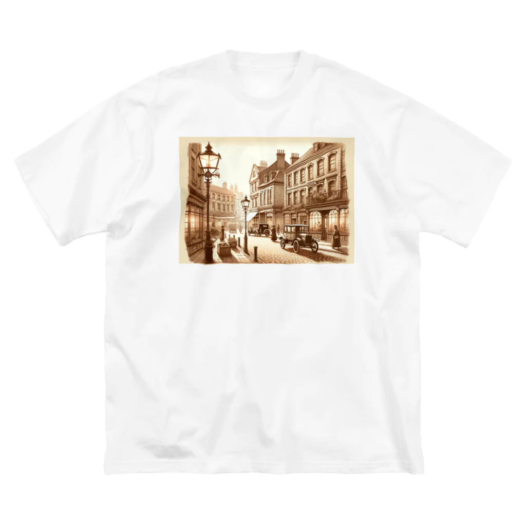 Artful Whiskersの時の彼方へ - 懐かしの街角 Big T-Shirt