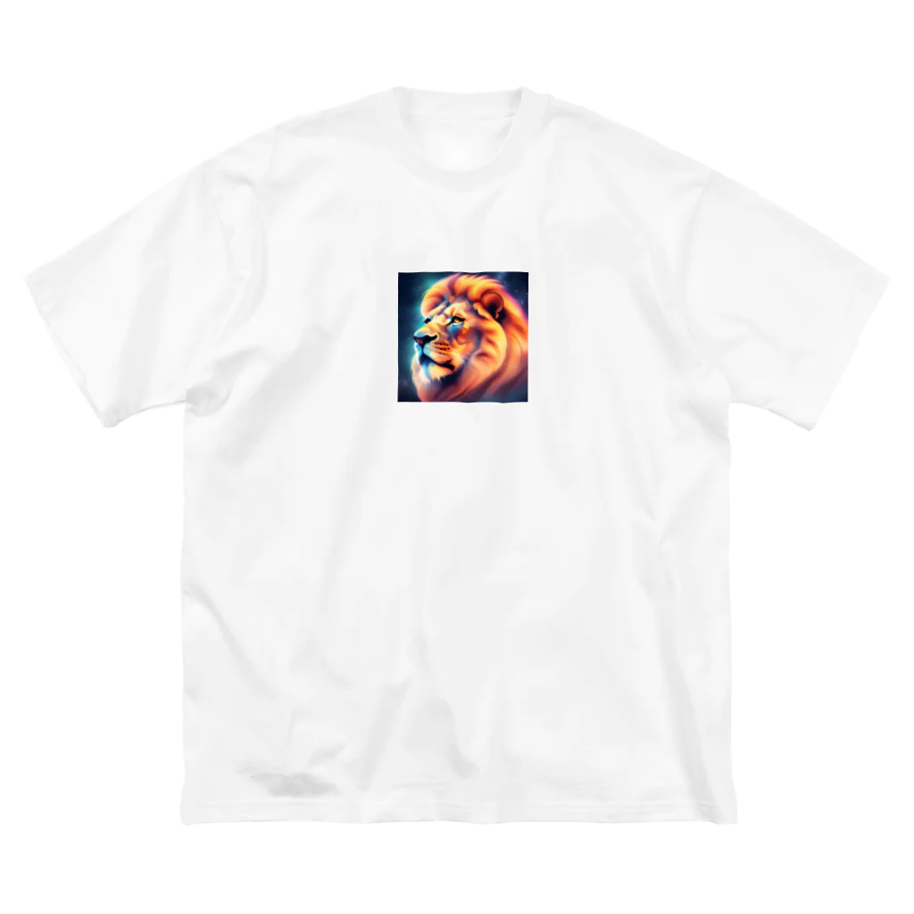 スプラッシュルークのかっこいいライオンのイラストグッズ Big T-Shirt