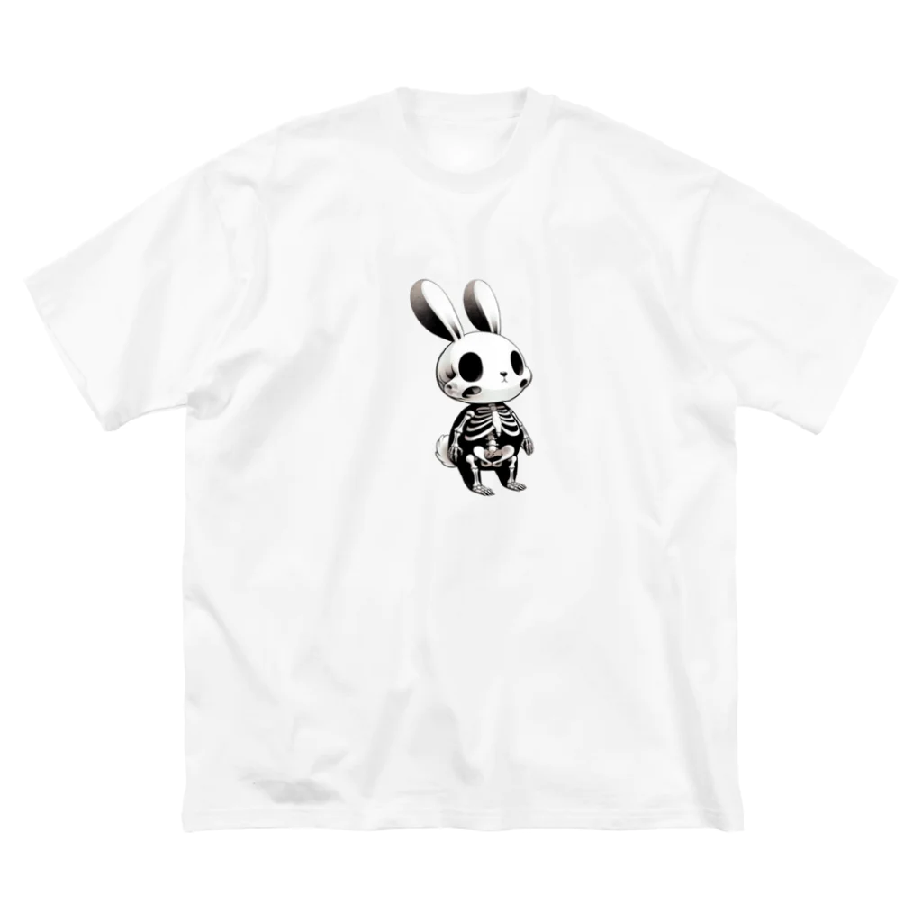 【Crazy Rabbit Nightmare】の【Crazy Rabbit Nightmare】スケルトン ビッグシルエットTシャツ