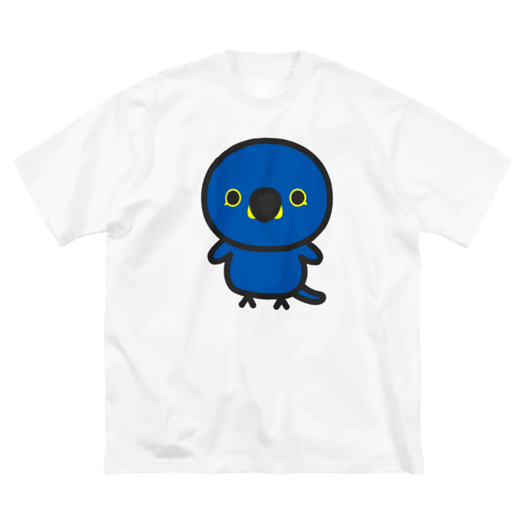 いんこ屋堂のスミレコンゴウインコ ビッグシルエットTシャツ