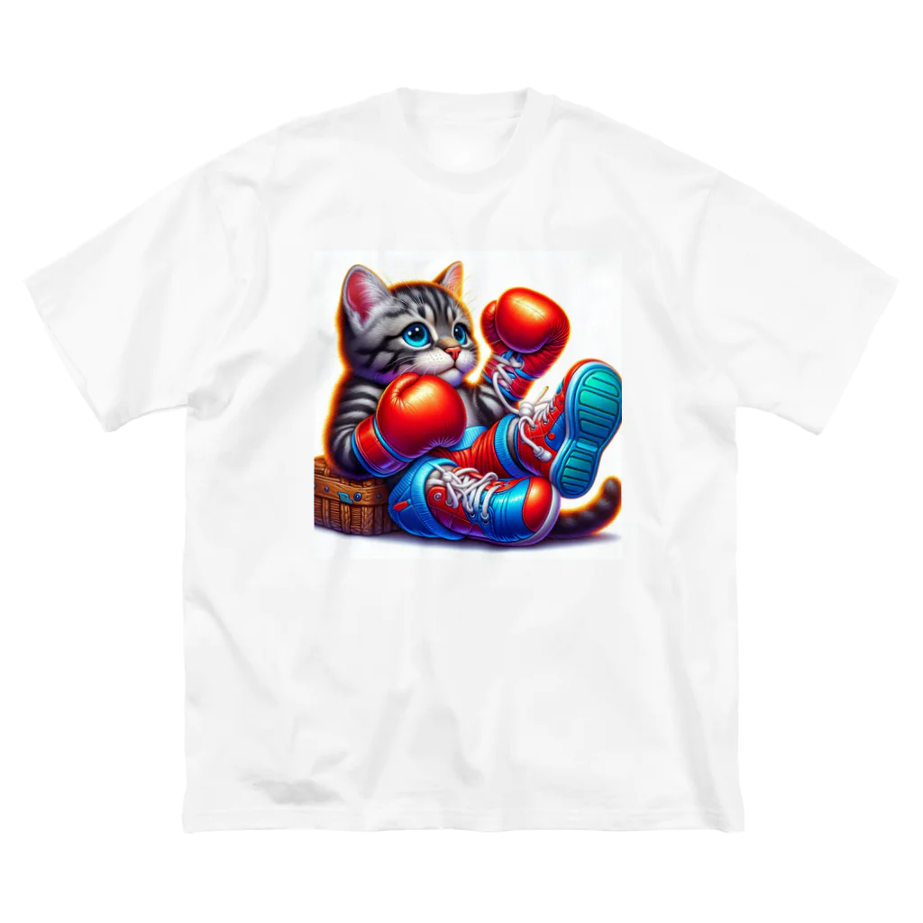 ニャーちゃんショップのボクサーになった猫 Big T-Shirt