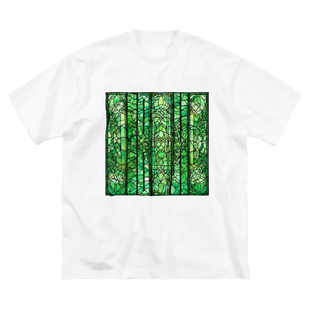 3tomo6's shopのgreen partIV ビッグシルエットTシャツ