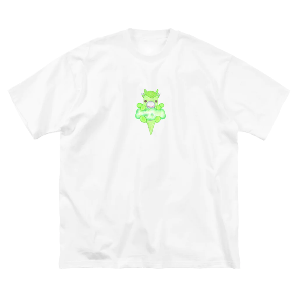 satoayaのアニマルカフェのキャンディードラゴン　緑 Big T-Shirt