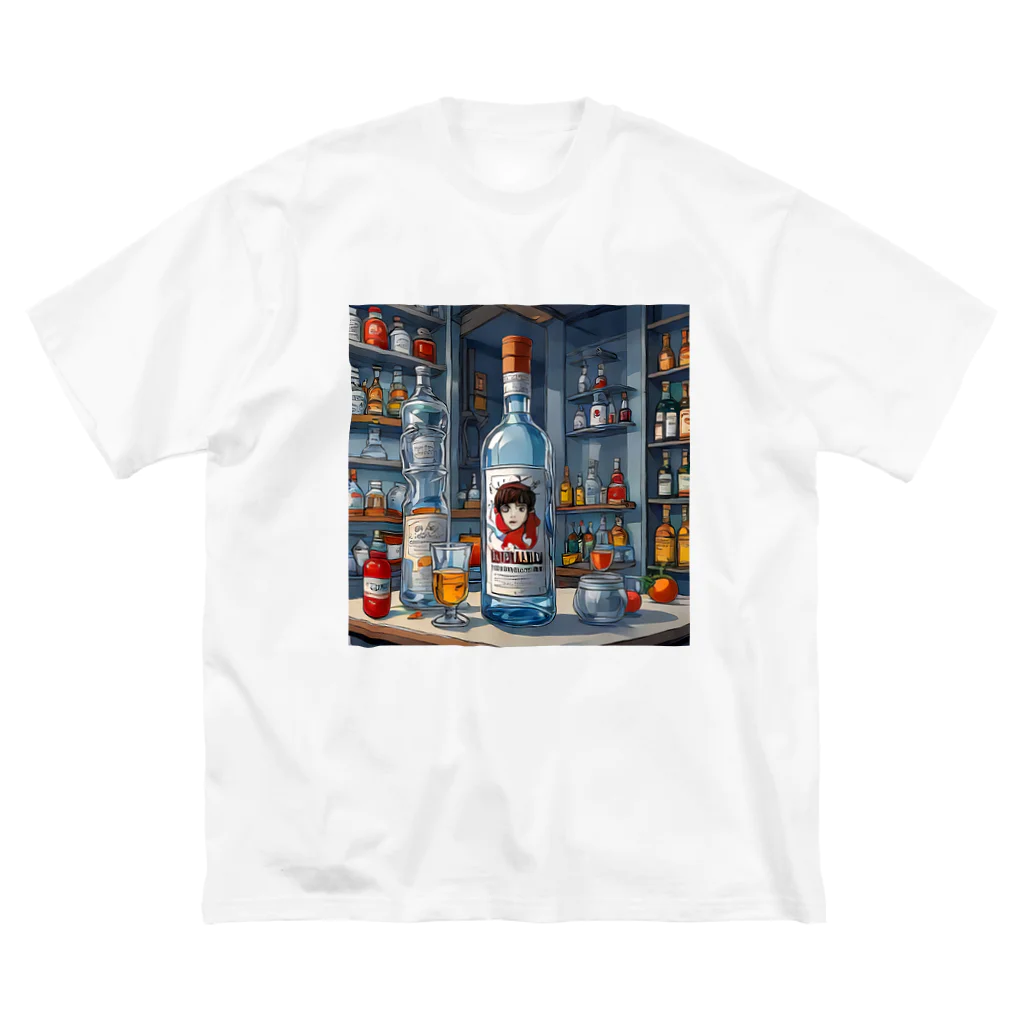 Tokyo_lofi_artのTokyo Lofi club - vodka ビッグシルエットTシャツ