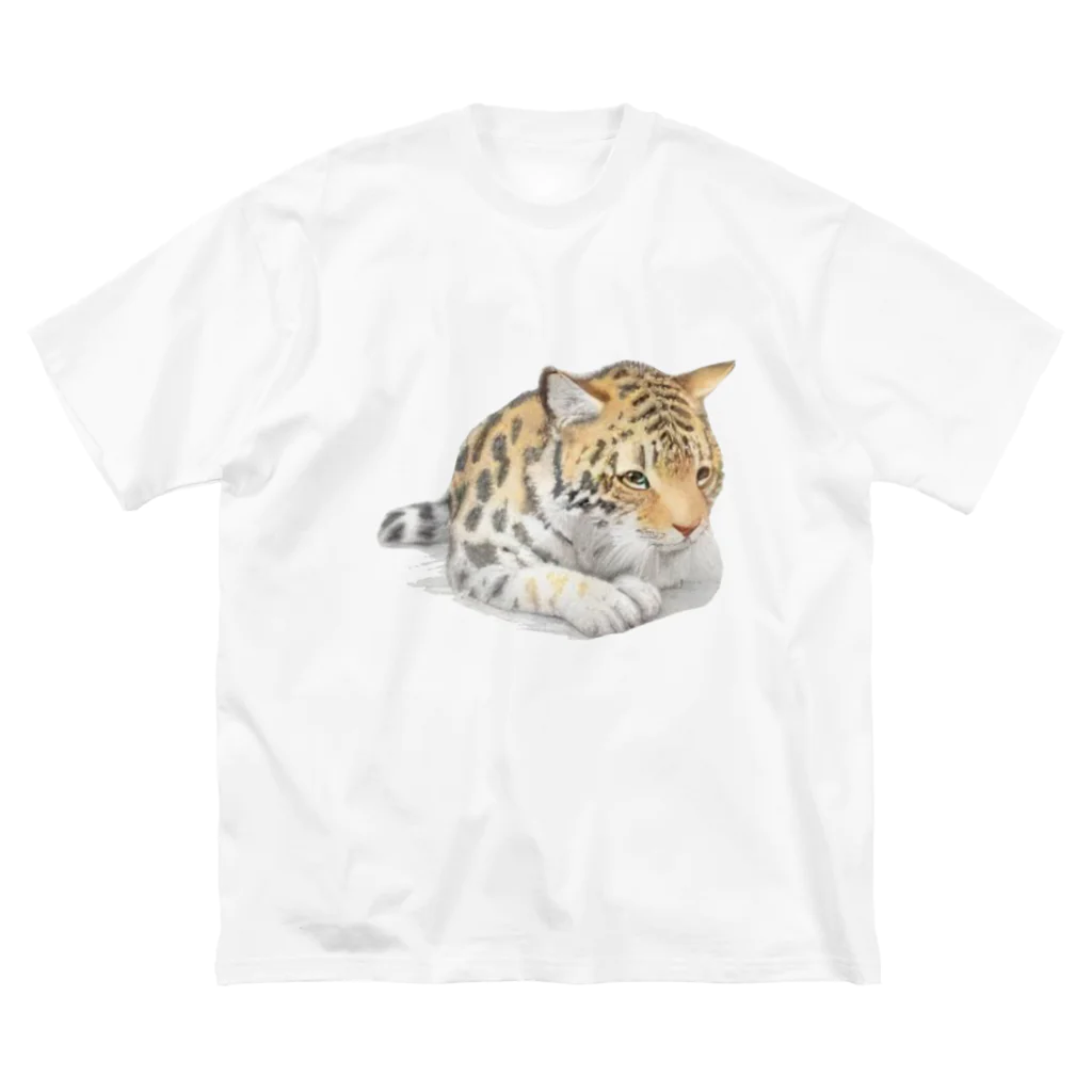 姫とすずり。の静かなかわいらしいヒョウ Big T-Shirt