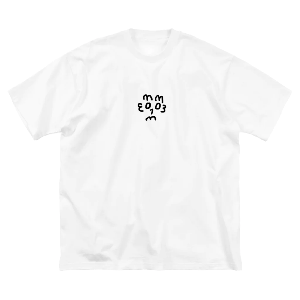 koja_laboの数字で顔作りました！パート3 ビッグシルエットTシャツ
