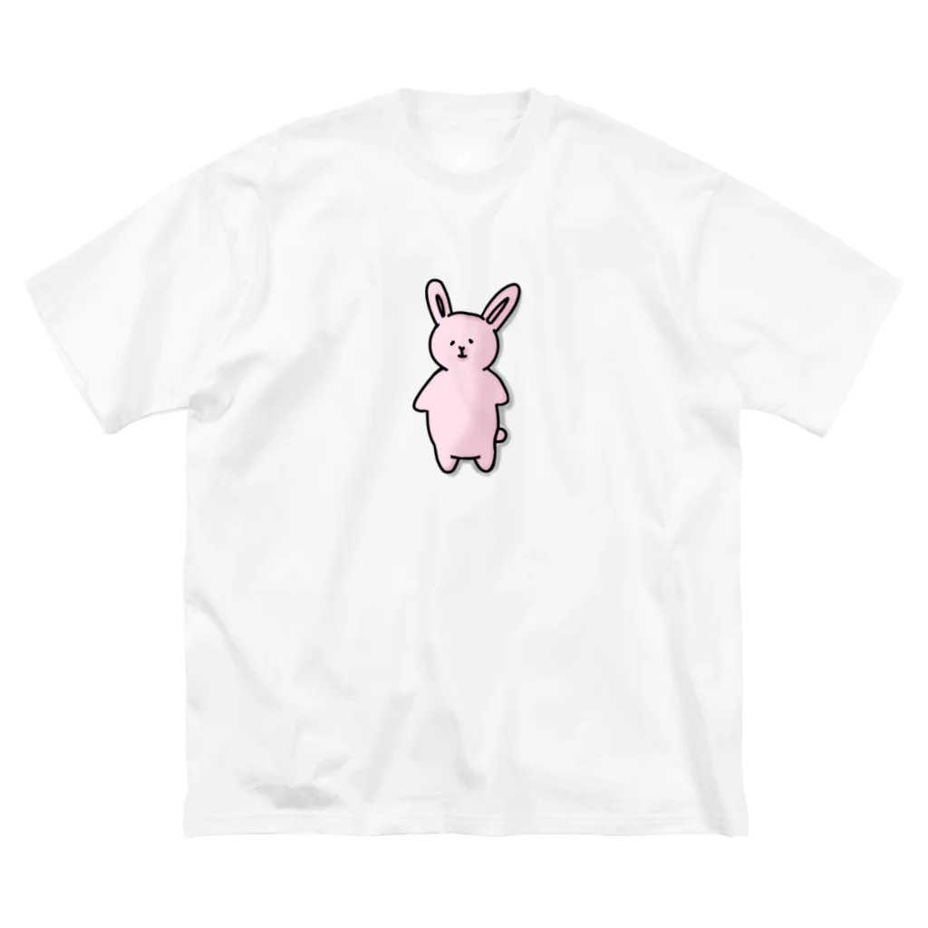 みつまめこshopのポテっとうさぎ ビッグシルエットTシャツ