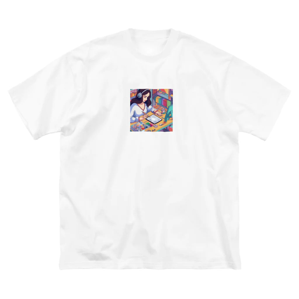 Radiant Lifestyle Storeの女性イラストレーター ビッグシルエットTシャツ