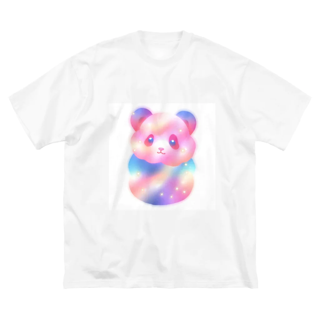 ゆめかわSHOPの（パンダ）ふわふわわたあめ動物園 Big T-Shirt