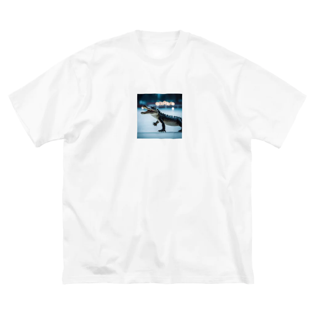 クロコダイリテンのIceSkatingWANI Big T-Shirt