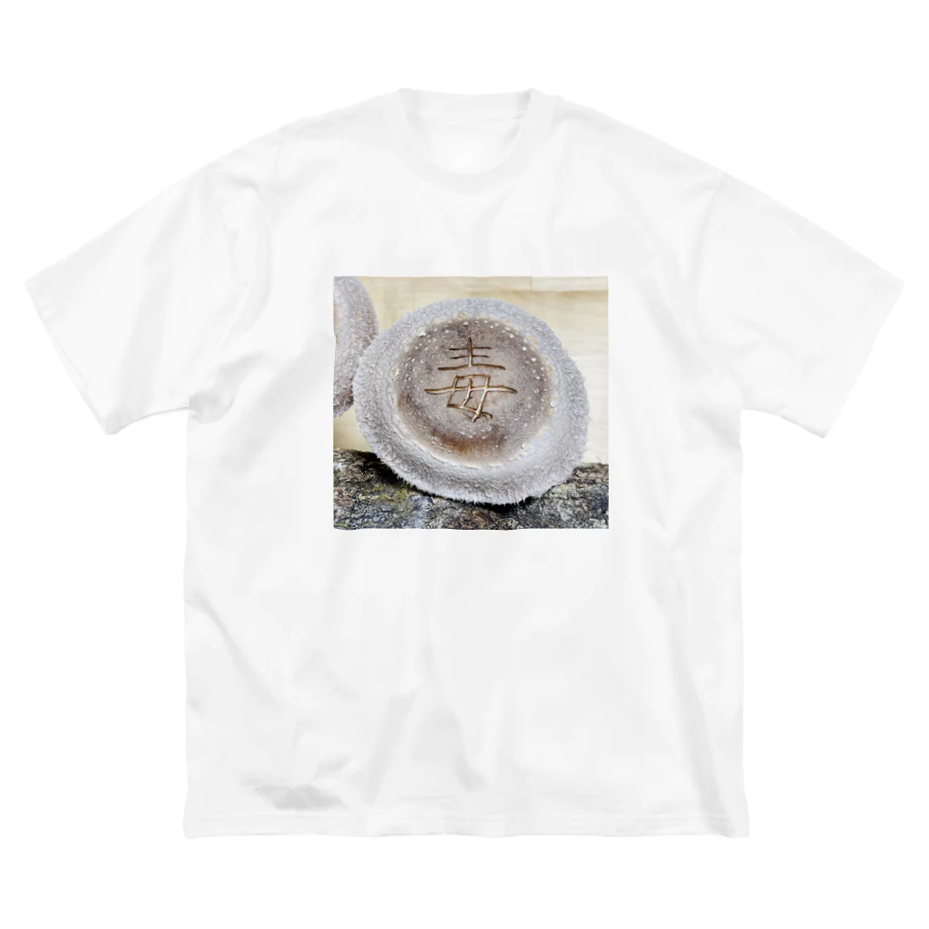 Awajinokinokoya_okudaの【原木椎茸アート - 毒】 ビッグシルエットTシャツ