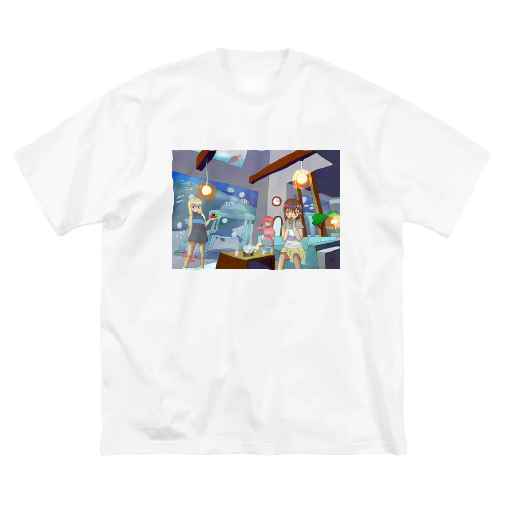 きなこもちの小屋２号店の海の中の家の鍋パーティー Big T-Shirt