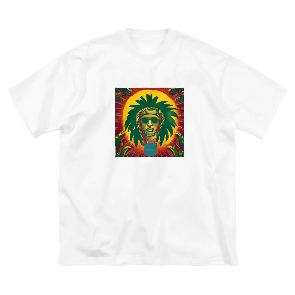 LuminaのSun and ReggaeMusic ビッグシルエットTシャツ