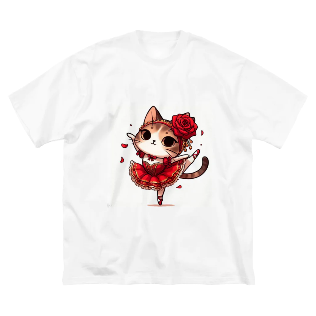 ポロムのおみせのねこねこキトリ ビッグシルエットTシャツ