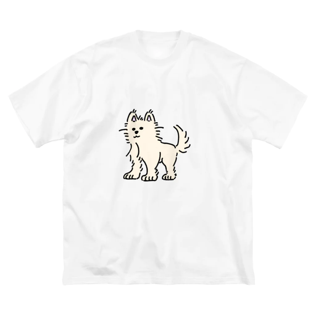 shift_のかわいいぬ(色付き ビッグシルエットTシャツ