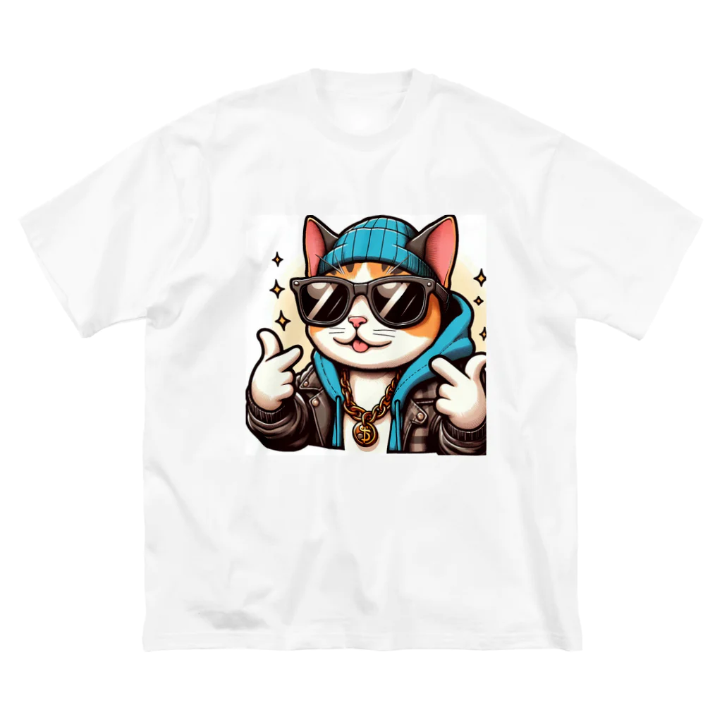 breguetfezのふぁんきーきゃっと ビッグシルエットTシャツ