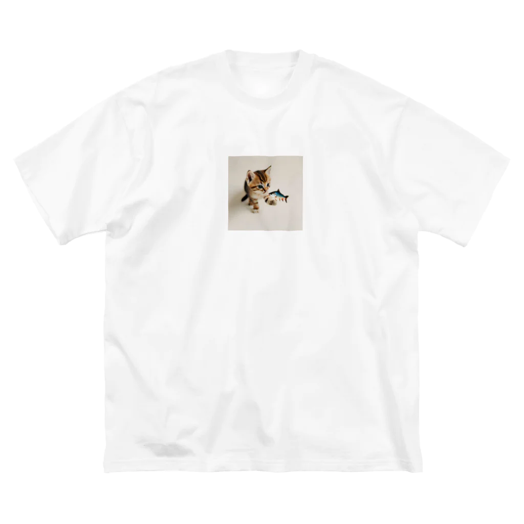 ai美女ショップの子猫のくーちゃん🐈 ビッグシルエットTシャツ