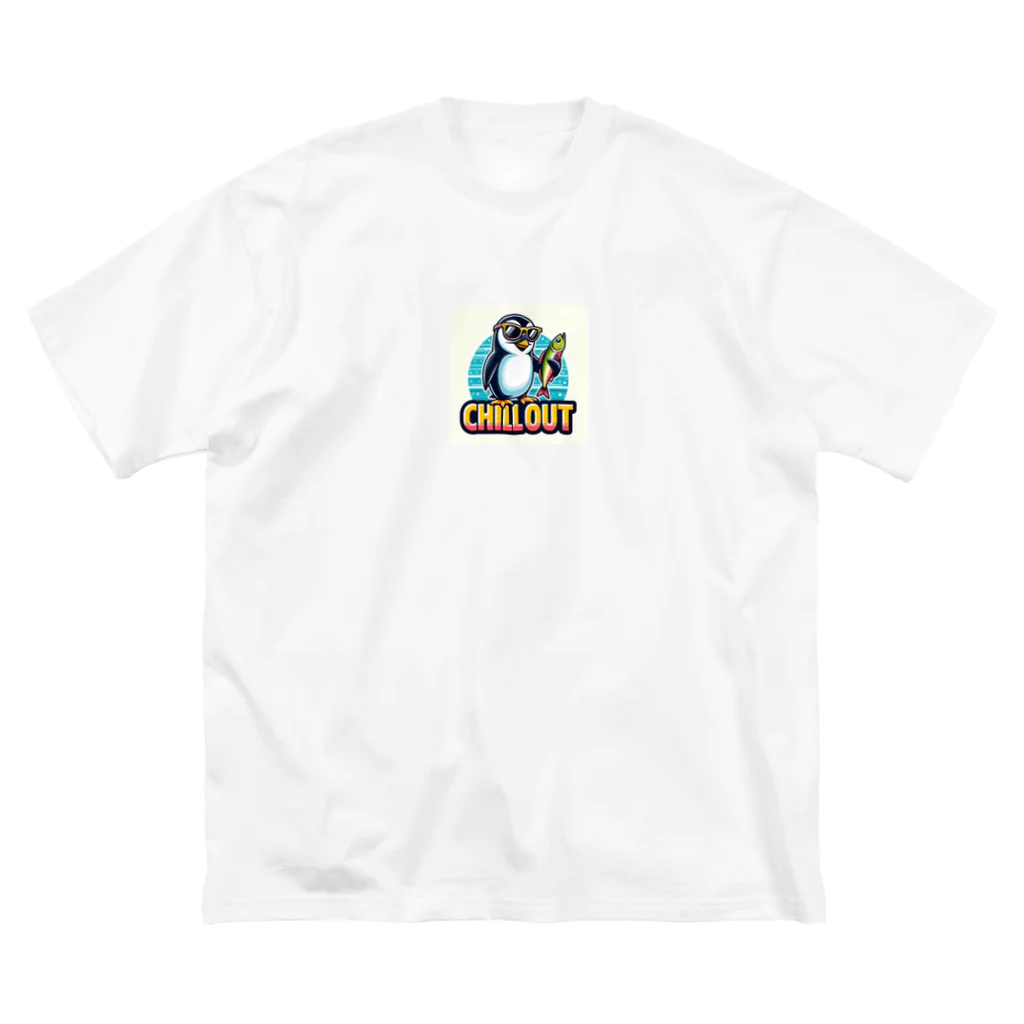 syankusunoboushi7のかっこいいペンギン ビッグシルエットTシャツ