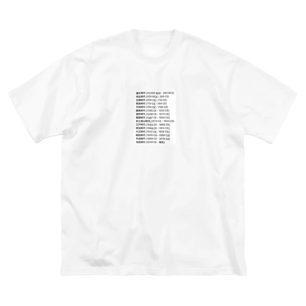 コロ助の日本の年号一覧 Big T-Shirt