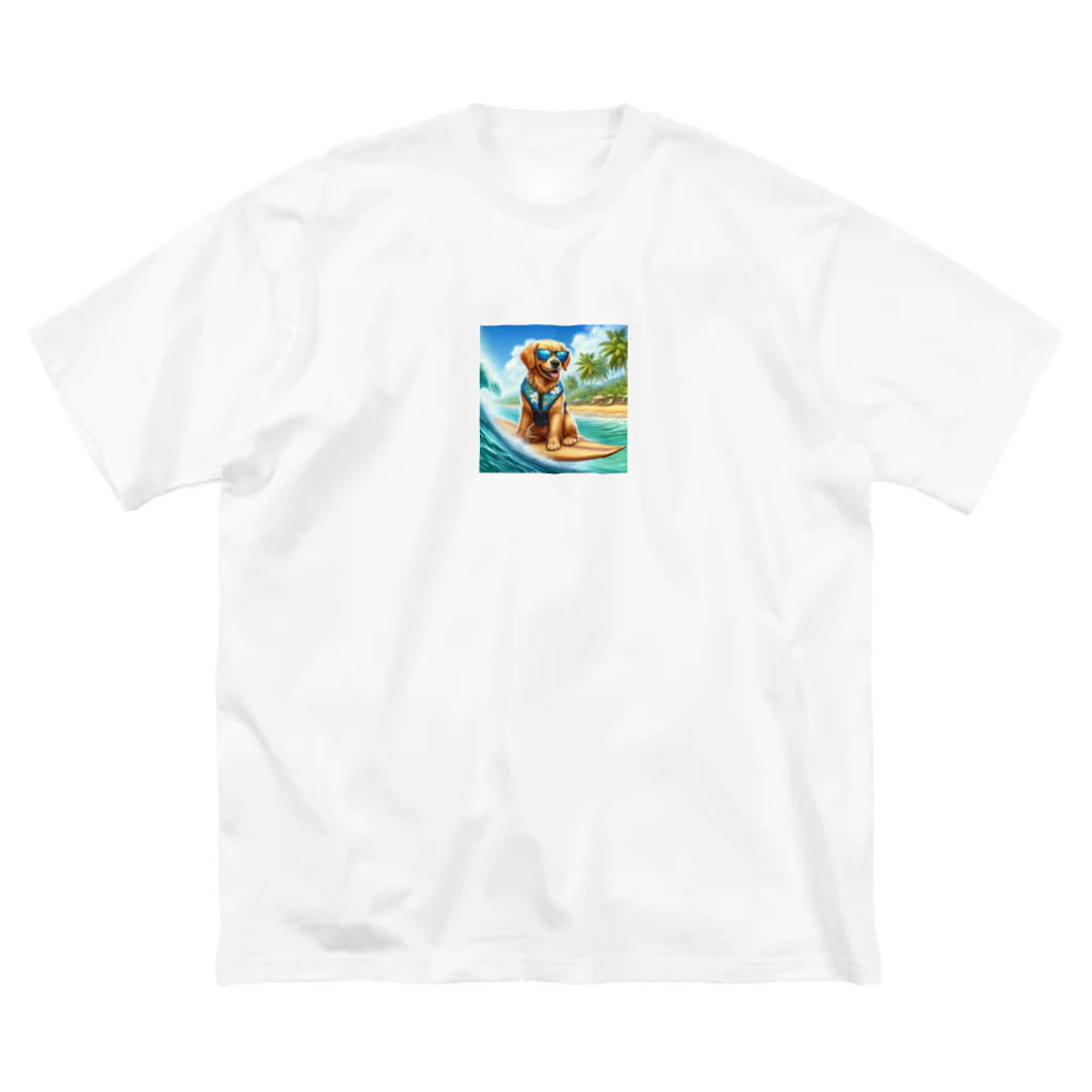 Lovers-chapelのワンちゃんサーファー ビッグシルエットTシャツ