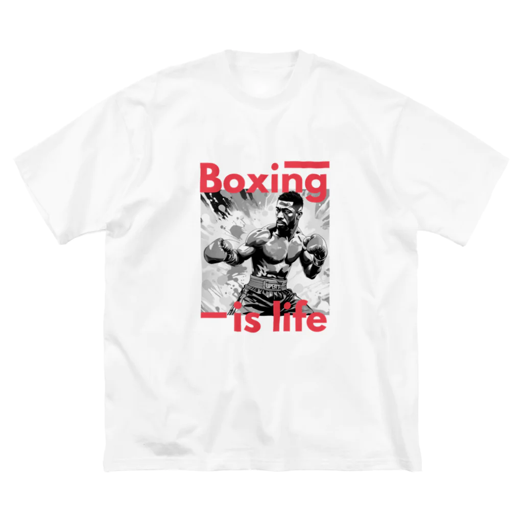 R&N Photographyのボクシングは人生だ ビッグシルエットTシャツ