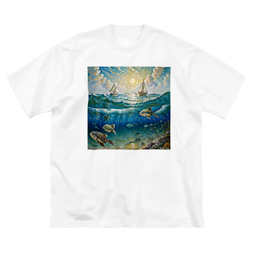 あかいはちの海の生き物 Big T-Shirt