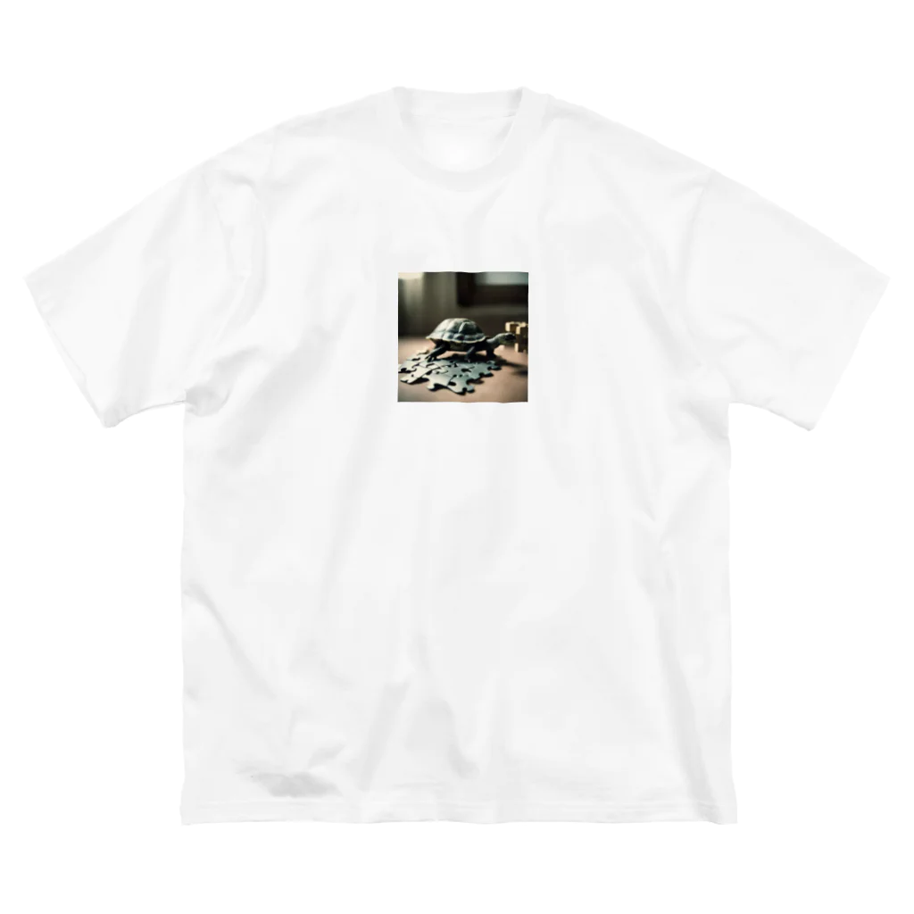 hinn-ketuの６、パズル大好きカメさん Big T-Shirt