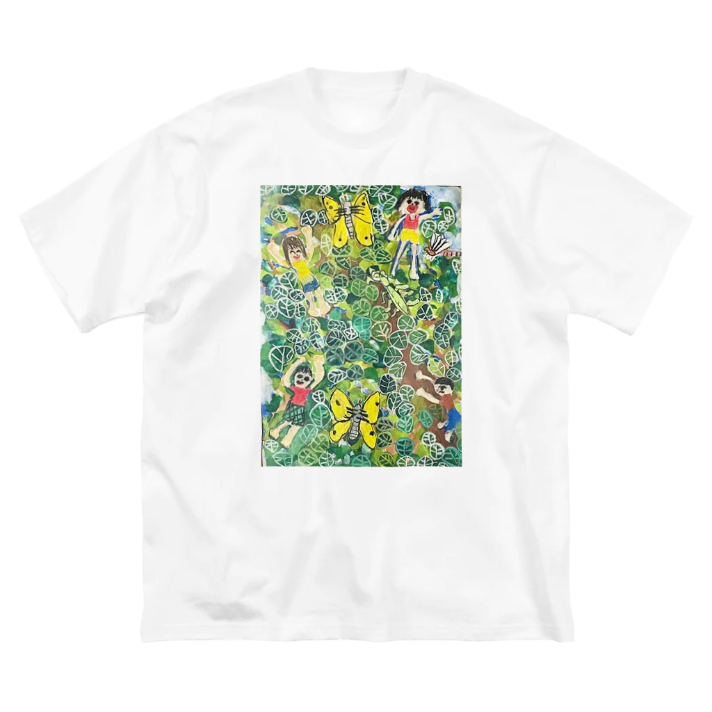 milk-mameの虫とり ビッグシルエットTシャツ