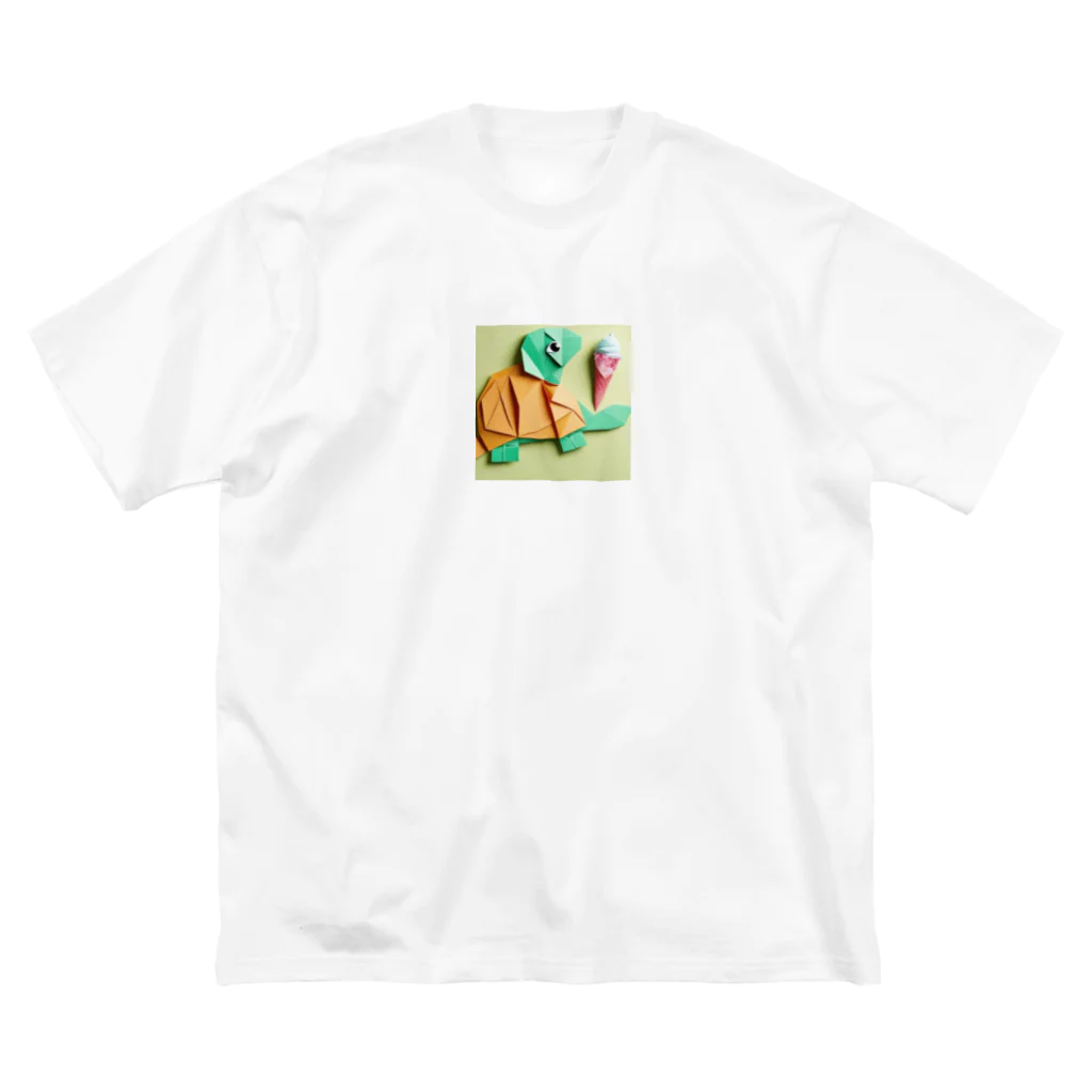 yumiceのice meets オリガミカメ ビッグシルエットTシャツ