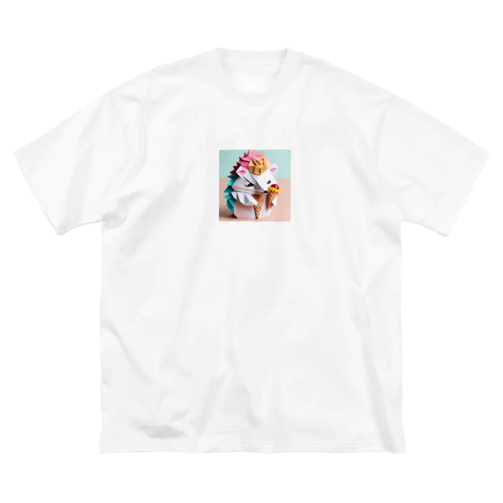 yumiceのice meets オリガミハリネズミ ビッグシルエットTシャツ