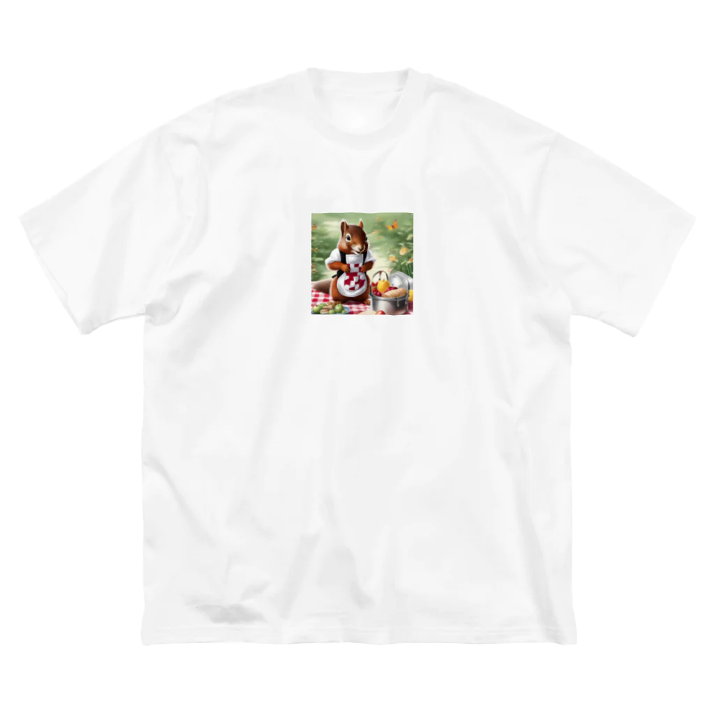 mari0909の可愛らしいシマリスのエプロン姿 Big T-Shirt