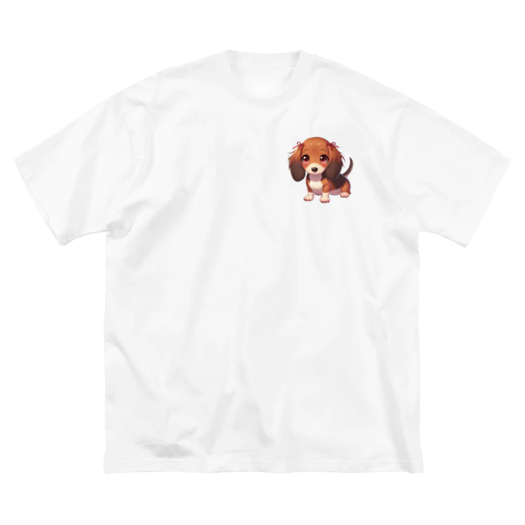 Dog Selectionのミニチュアダックス　女の子　アイテム Big T-Shirt