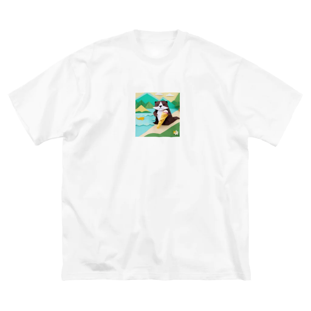 yumiceのice meets オリガミカワウソ Big T-Shirt