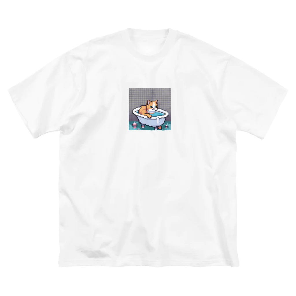 wakuwaku26のお風呂に入るボス猫 Big T-Shirt