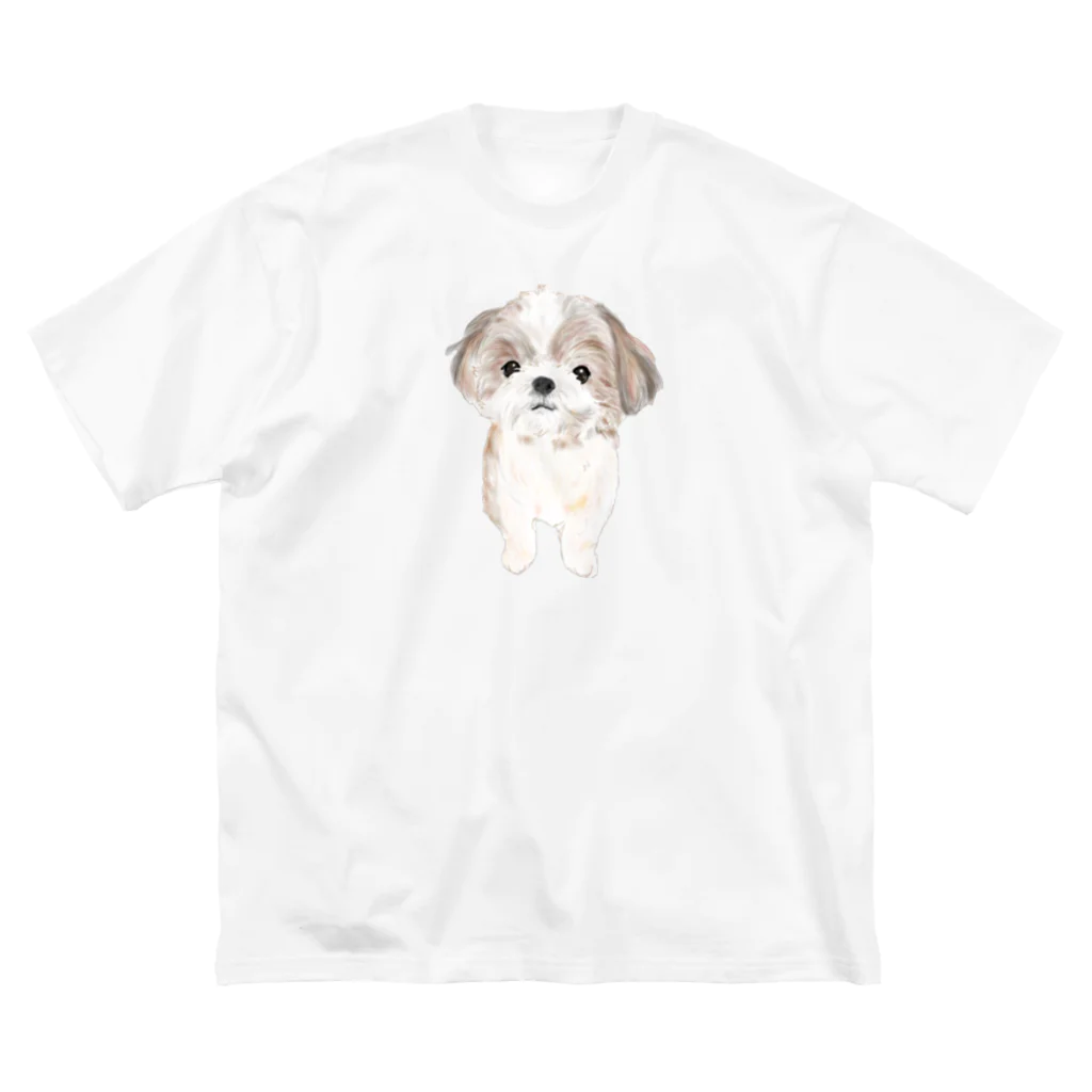 hanapecha_wannyanのシーズーちゃんおすましポーズ ビッグシルエットTシャツ