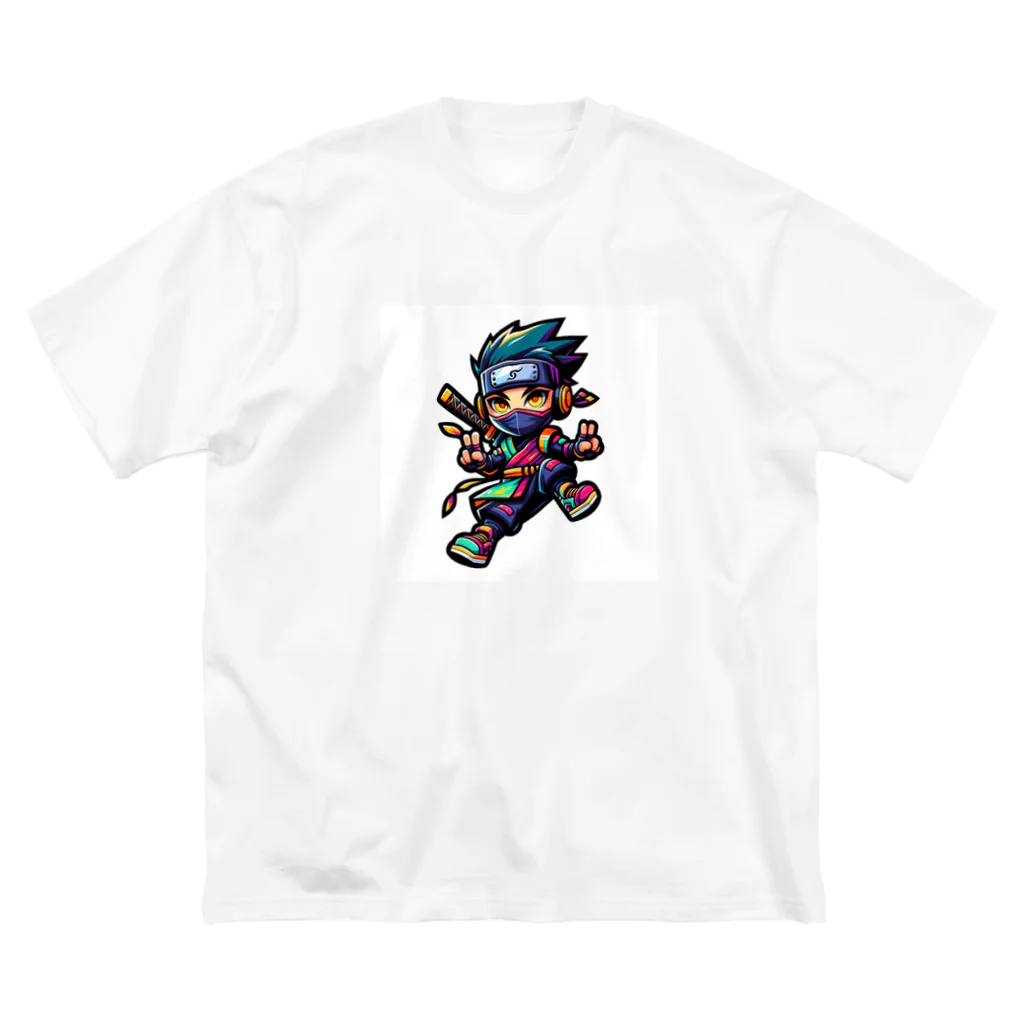 rsrsrsrsrの“Digital Ninja” ビッグシルエットTシャツ