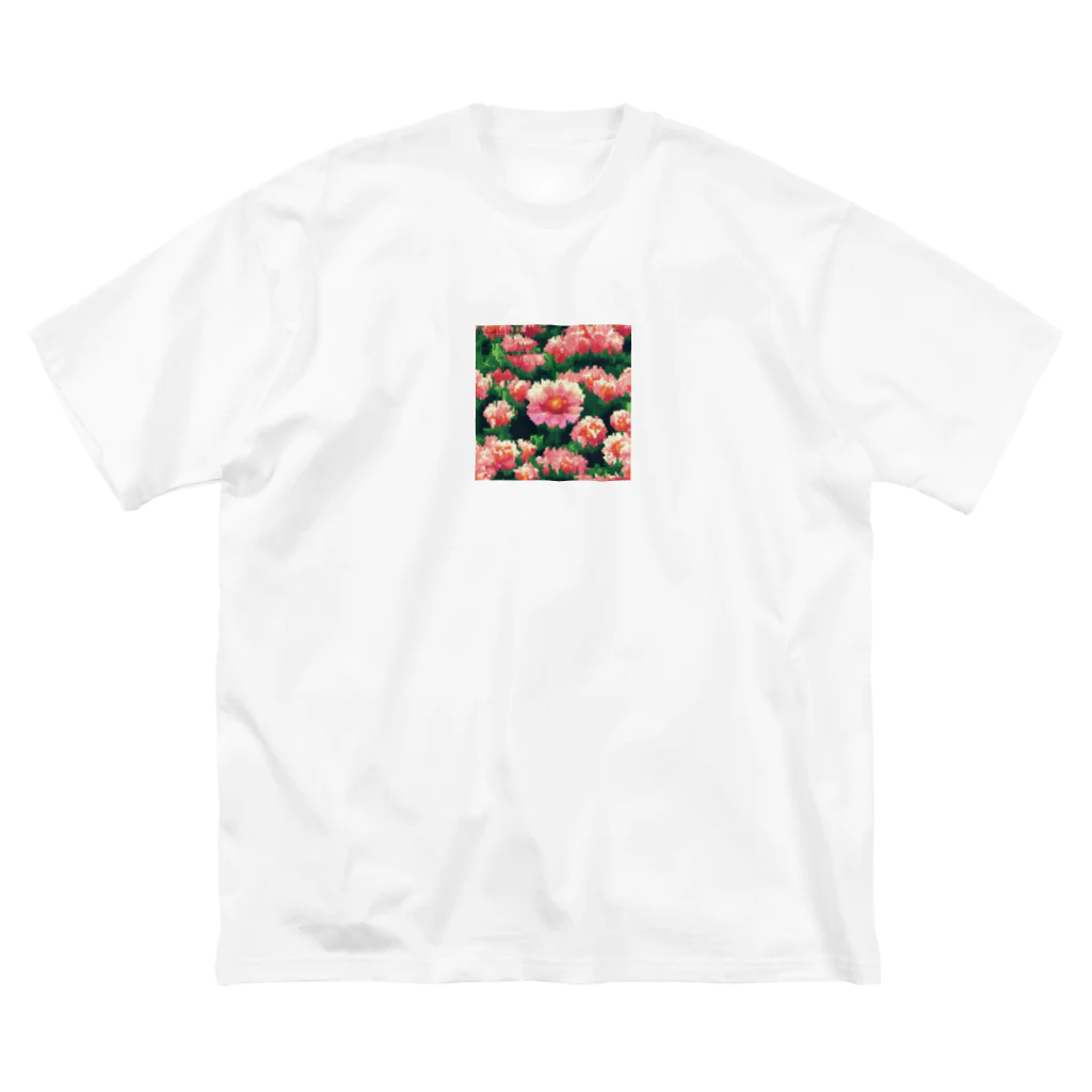 noaru633のドット絵のモンテレイカミツレ ビッグシルエットTシャツ