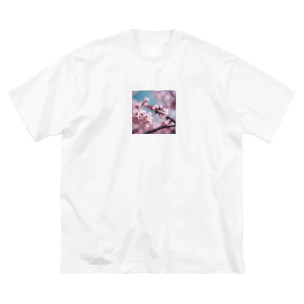 mewmew-mewの桜の花びら ビッグシルエットTシャツ