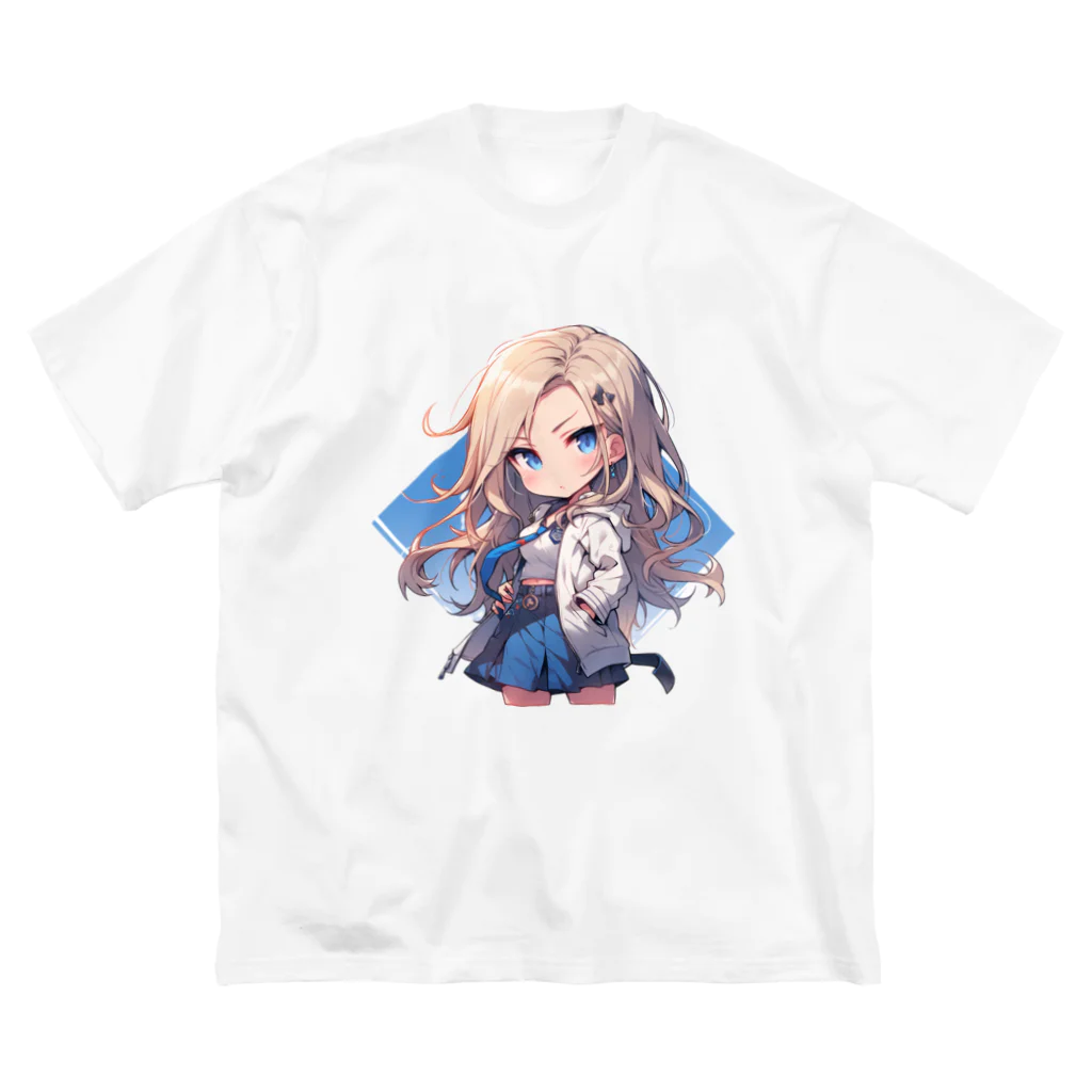 honoka_tの金髪ちびキャラ美少女 ビッグシルエットTシャツ