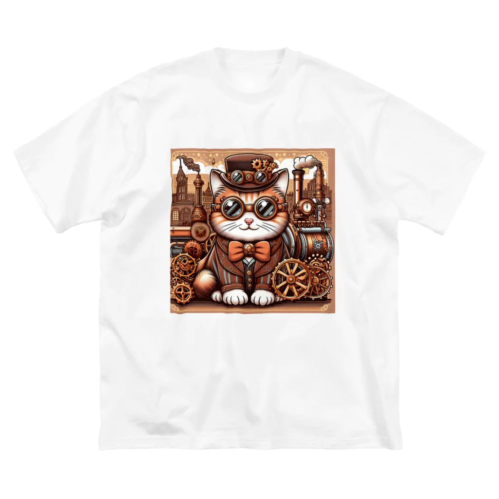 kickchopmanのスチームパンクなゴーグル猫ちゃん Big T-Shirt