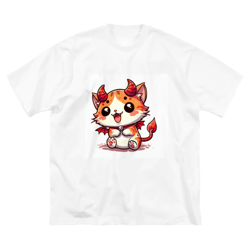 zuuu-の☆悪魔の世界のアイドルにゃんこ☆ ビッグシルエットTシャツ