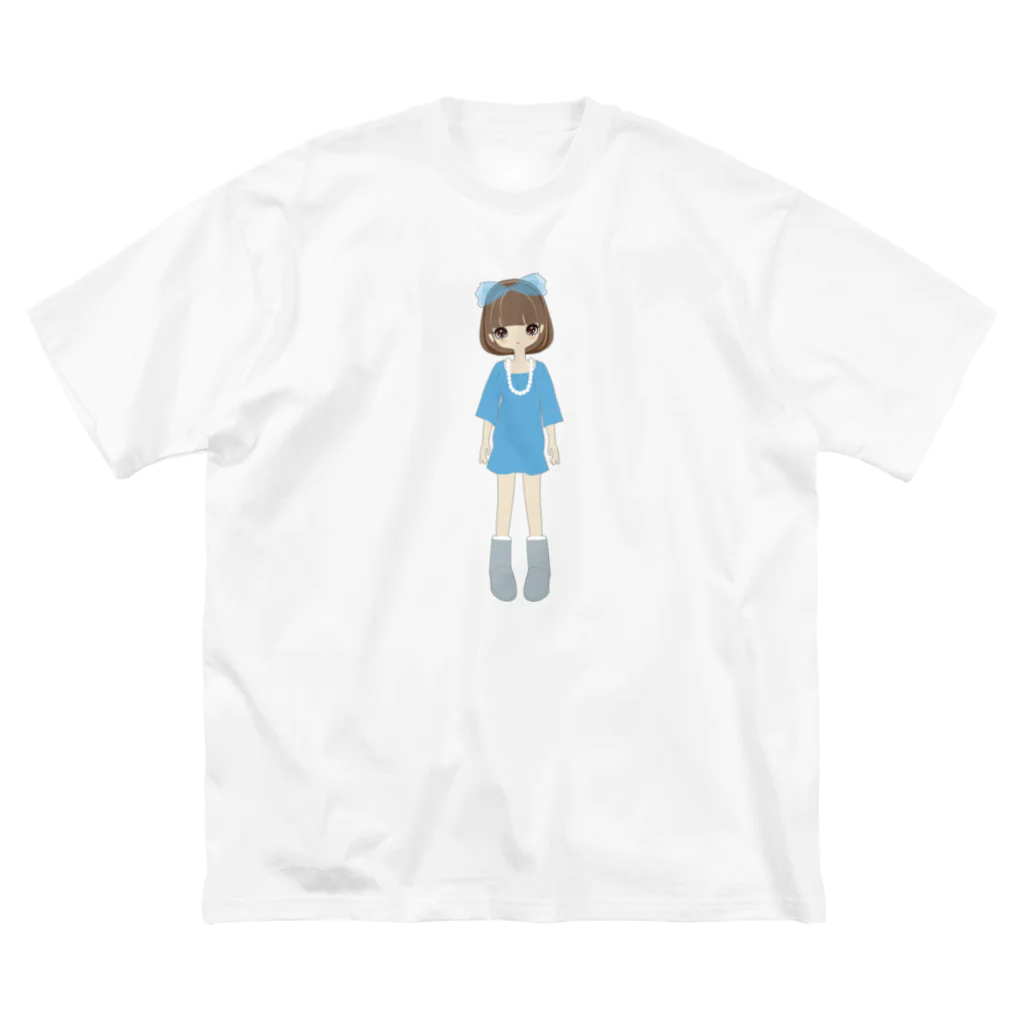 fukuikeのガール01 ビッグシルエットTシャツ