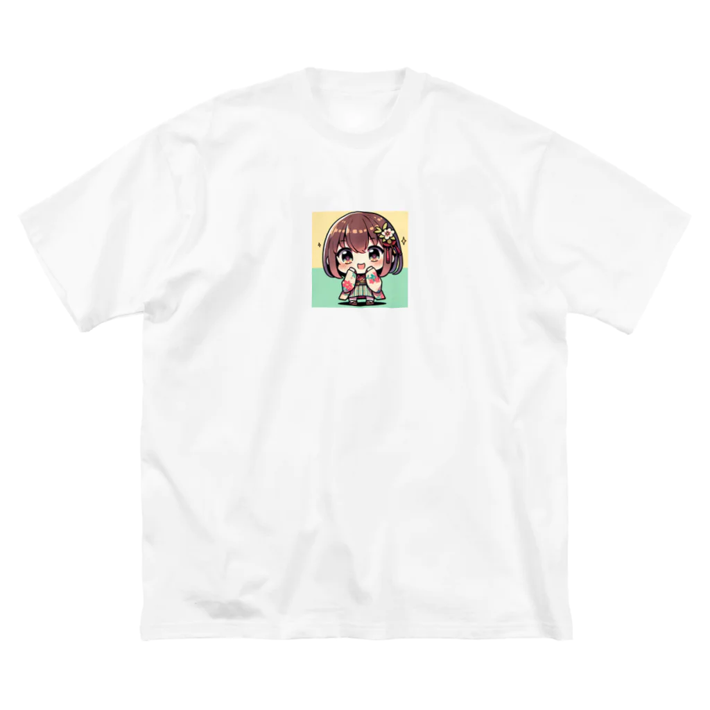 takecooの和服女子 ビッグシルエットTシャツ