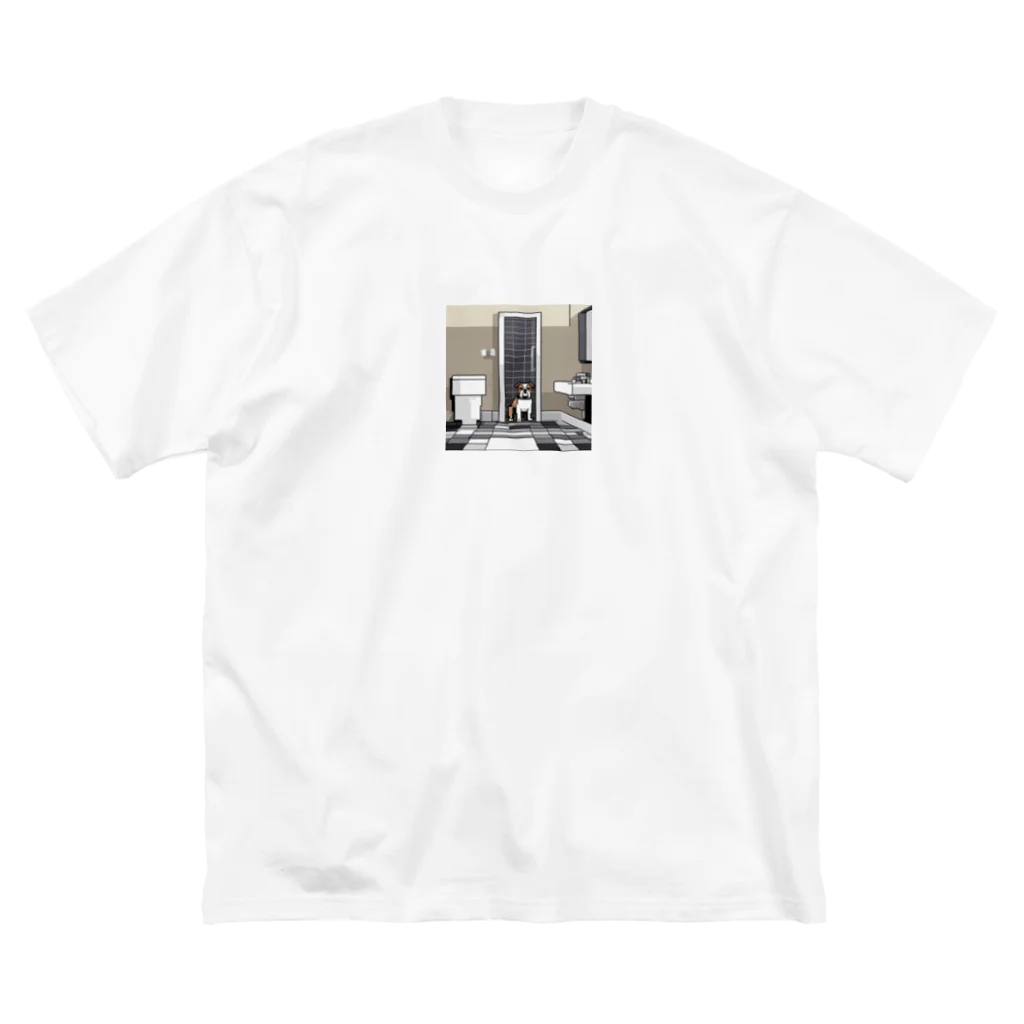 barisukaのバスルームのブルドッグ Big T-Shirt