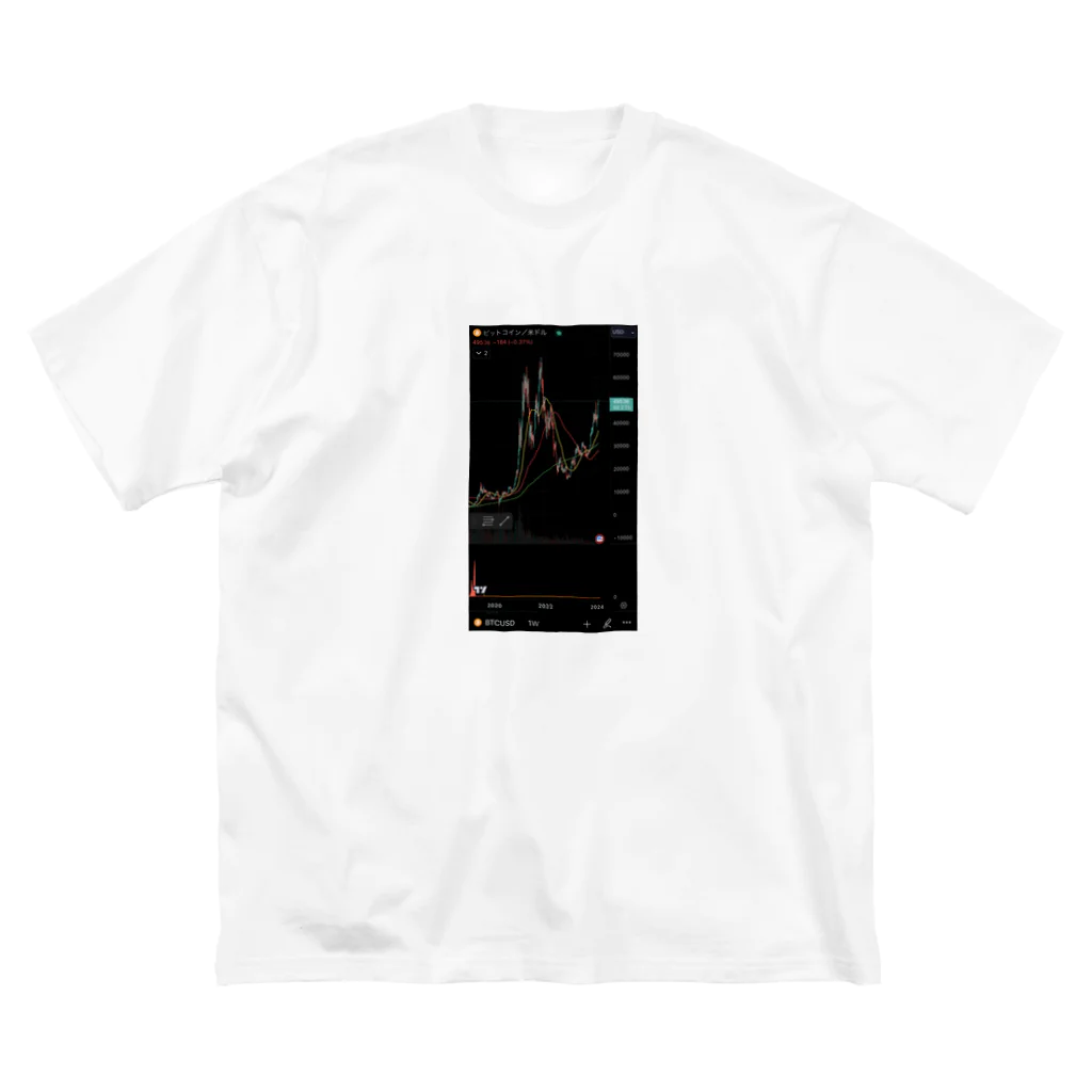 とらまるSHOPのBTC/USD Big T-Shirt