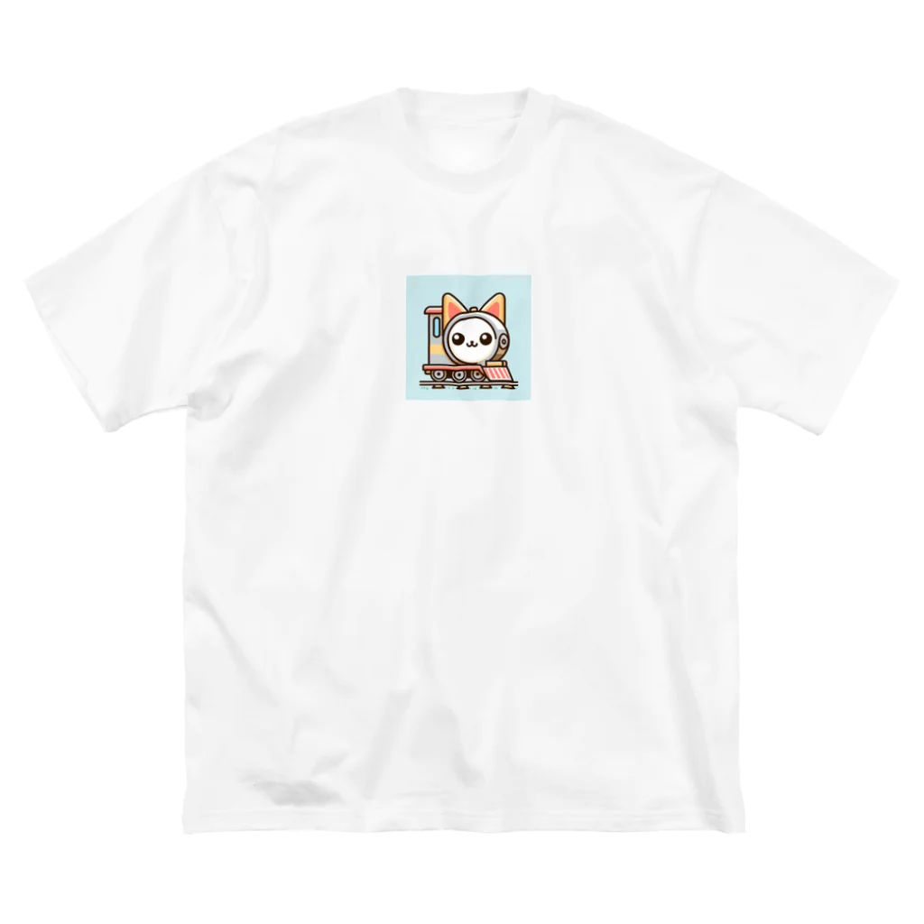 コウヘイの猫電車 ビッグシルエットTシャツ