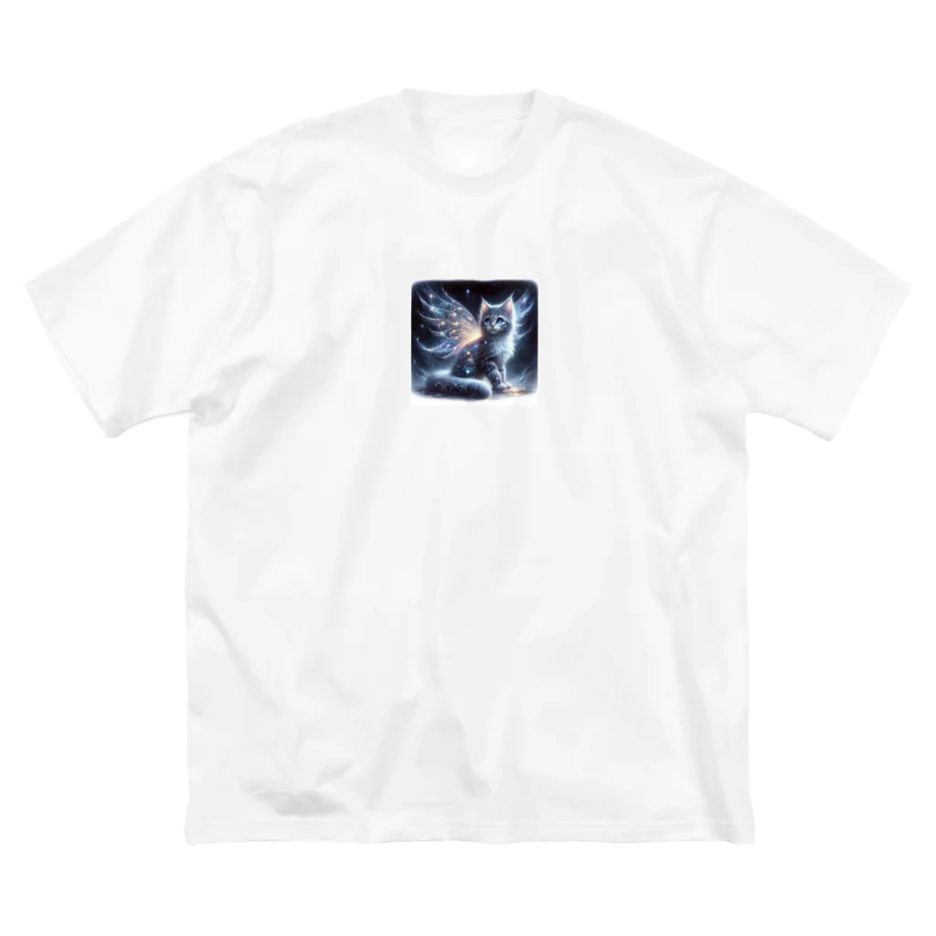 katohkouchiの星空の舞、夜を守る猫 Big T-Shirt