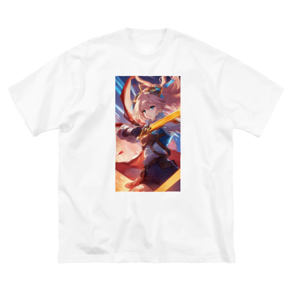 ノートニーの戦う女子 ビッグシルエットTシャツ